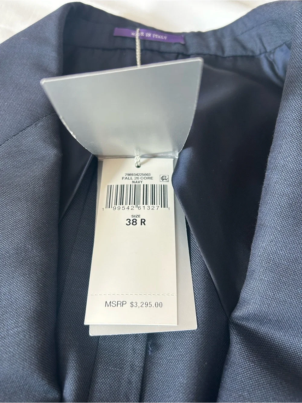 Men’s BRAND NEW RALPH LAUREN PURPLE LABEL Suit Sz 38R